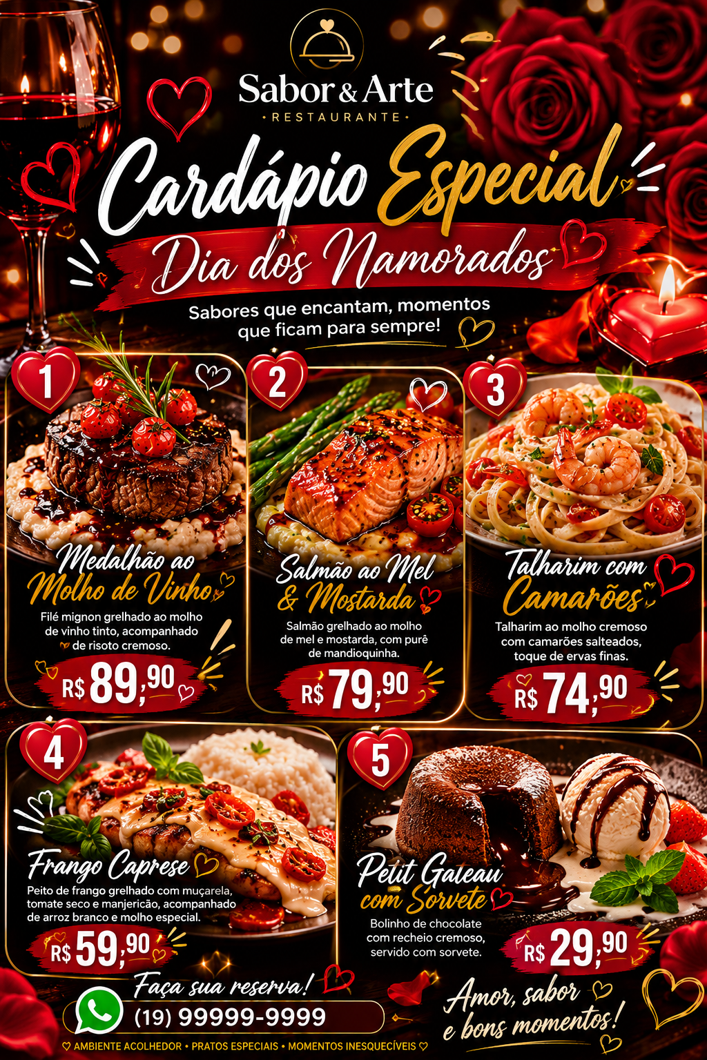 Restaurante • Cardápio