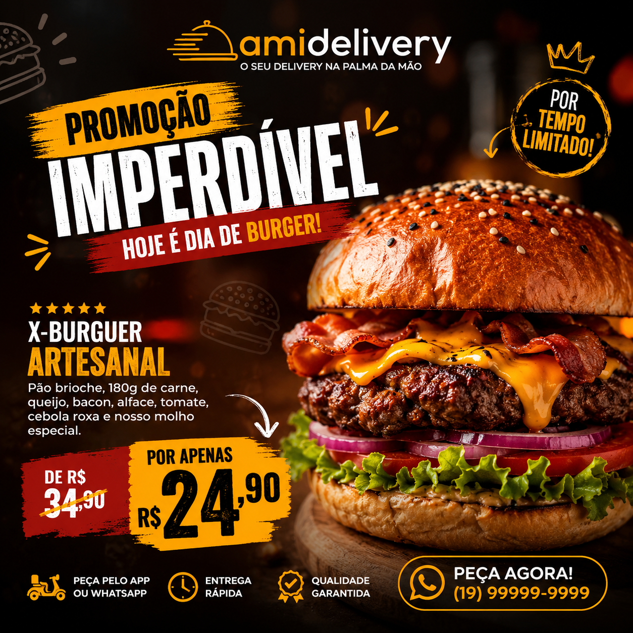 Instagram Feed para Hamburgueria