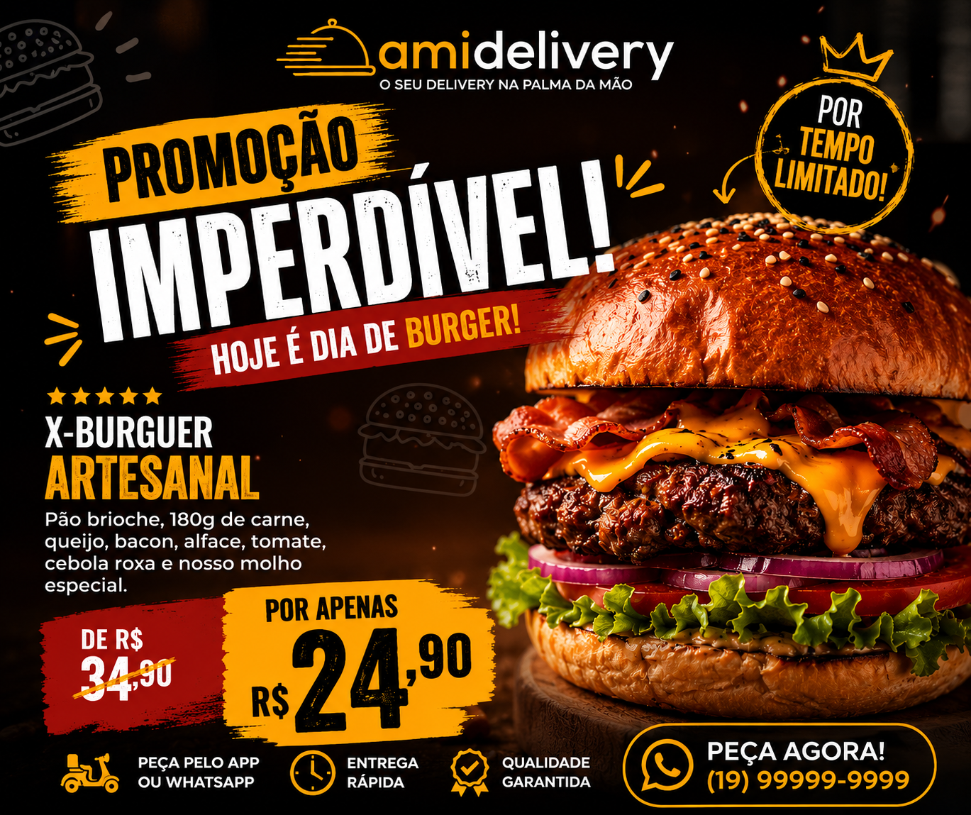 Facebook para Hamburgueria